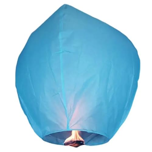 PRINT BHARAT Paper Sky Lantern Assorted Colour Hot Air Balloon for Diwali/Marriage/Christmas/All Festival with Fuel Wax Candle for New Year Birthday (Pack of 20)