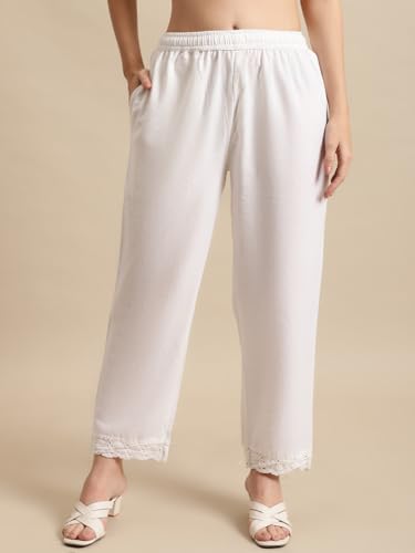 Image of Pistaa's Women's Regular Fit High Rise Palazzo