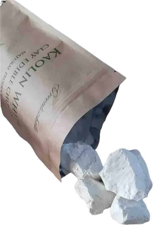Kaolin Edible Clay (1 Lb/450 gr.) Chunks (lump) Natural for Eating (Food)