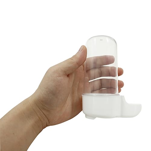 Uenhoy 2 Pcs Bird Feeder Plastic Parrot Drinker Water Feeder Bird Food Dispenser for Cage Watering Supplies for Parrot, Parakeets, Budgie, Lovebirds, 200ml/6.76 fl oz - Image 4