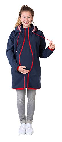 Viva la Mama - Umstandsjacke mit Baby Trageeinsatz Allwetter - MELLORY marineblau - M