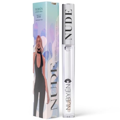 NUBYEN Nude Series Collagen +++ Lip Plumping Gloss | Lip Boosting & Hydrating | Pre-Juvenation - Paraben Free - 8ml