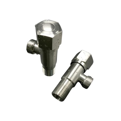 Vanne d'arrêt d'angle G1/2 en laiton durable pour lavabo - 4