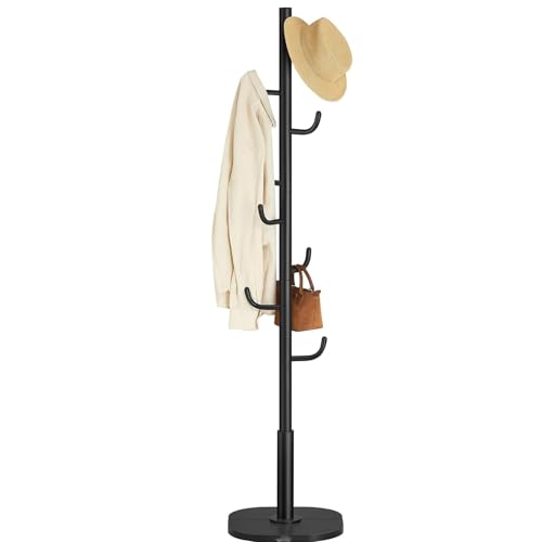OZMDXKJ Perchero De Pie Con Forma De Cactus, Con 8 Ganchos Resistentes Y Extremos Curvos, De 175 Cm De Alto, Para Ropa, Sombreros Y Bolsos.