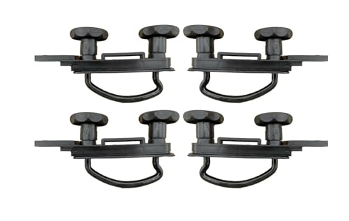 Cofre Techo Coche Maletero Abrazaderas Pernos En U Metal Coche Caja Techo Universal Kit Montaje Furgoneta Abrazaderas Pernos En U Equipaje 4 Uds.(A)