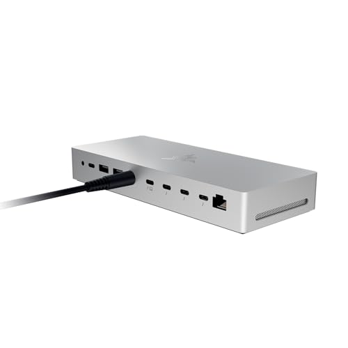 Razer Thunderbolt 5 Dock - Station d'accueil 11 Ports USB-Thunderbolt - 3X DisplayPort USB-C 3.2 - Ethernet - Passthrough 140W - Carte SD/UHS - 3X USB - Extension M.2 - Prise UE - PC/Mac | Blanc
