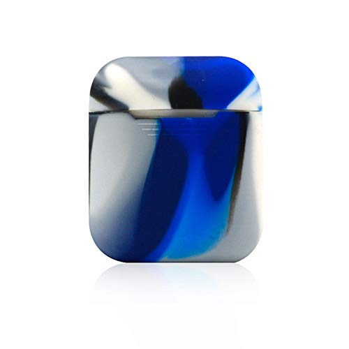 iKNOWTECH wasserdichte, stoßfeste, langlebige Schutzhülle aus Silikon für Apple AirPods, iPhone X / XS / XR / X, MAX7 / 7P / 8 / 8P marineblau Cover