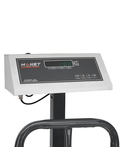 Image of MONET Weighing Scale | Green Display Light | For Industrial And Commercial Use | Size 16 * 16 inches | Weight Limit 200kg
