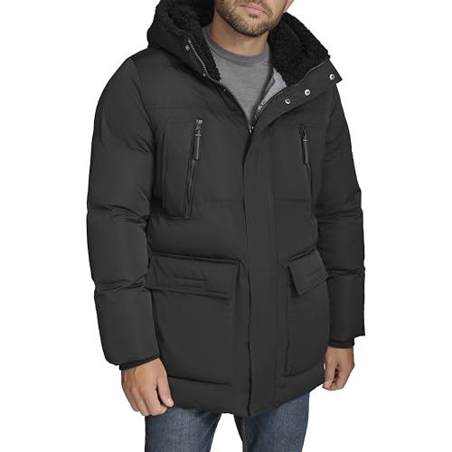 Image of Andrew Marc Men's Outerwear Mackay Faux Fur Lined Parka