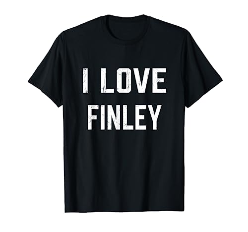 Nombre de la familia Finley para hijo e hija para niño y niña Camiseta