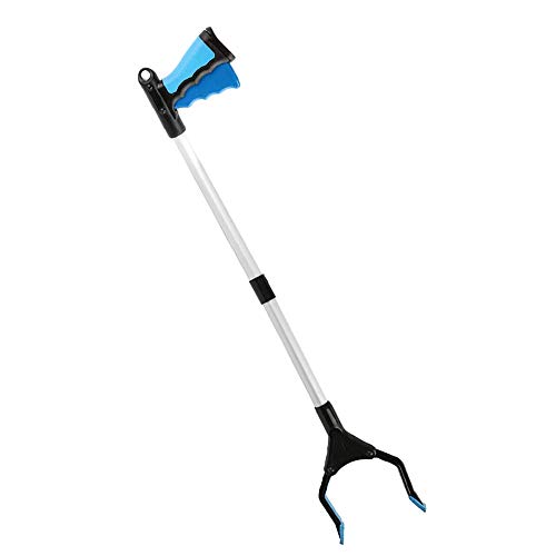 Preisvergleich Produktbild Greifzange, Klappbar Greifer Handgreifer aus Aluminium Greifer Werkzeug Reacher Grabber Pickup Werkzeug mit 32-Zoll Lange Arm für senioren
