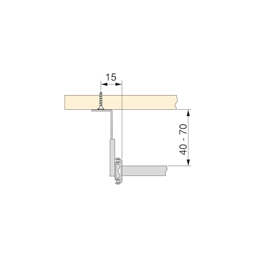 Emuca - Soporte Portateclado Extraíble con Bandeja Auxiliar para el Ratón, Acero y Plástico, Plástico gris - imagen 4