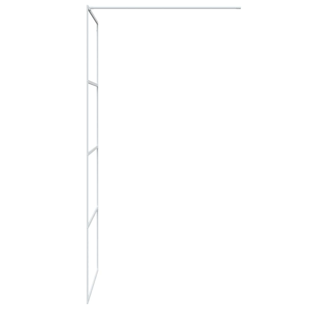 Mampara de ducha Walk In ESG, cristal de seguridad, color blanco