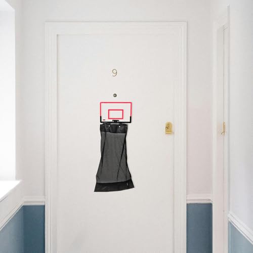 Panier à linge suspendu rouge pour libérer l'espace des petites chambres - 6
