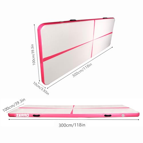 Tapis de gymnastique gonflable avec pompe électrique à gonflage rapide - 2