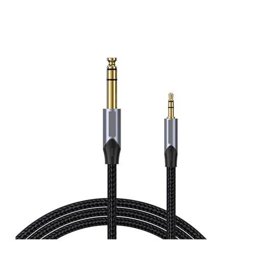 3.5mm �` 6.35mm �����b�L �I�X - �I�X Aux �A�_�v�^�[ �P�[�u�� (0.5m/3m/5m) - �~�L�T�[/�A���v�ƌ݊���������A�I�[�f�B�I�@��̐ڑ�/�X�^�W�I�ł̎g�p�ɍœK�ł��B(Braided-Upgrade,2m)