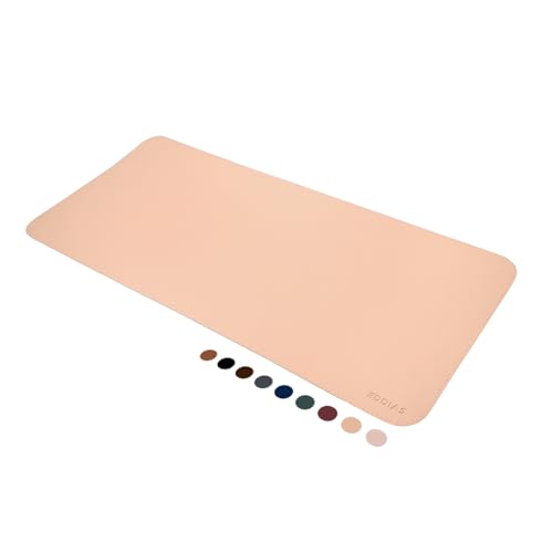Amazon.com.br: MousePad Desk Pad Eddias em Couro Ecologico 70x30cm - (Marfim)