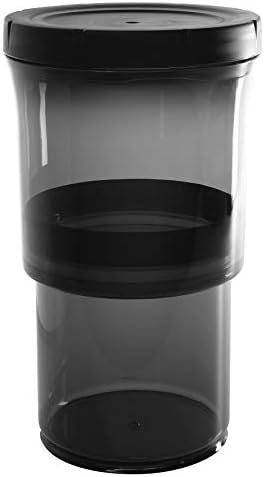 Botto The Adjustable Airtight Container PRO | Push Down To Remove Air And Adjust Contents Between 16 oz & 32 oz (Black)