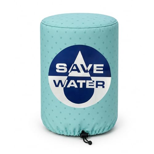 Image of Swayam 20 Litre Bottle Cover for Home & Office | Bottle Protector | Lace Closure at Bottom | Machine Washable | Environment Friendly | Digitally Printed | 42cm x 42cm x 30cm