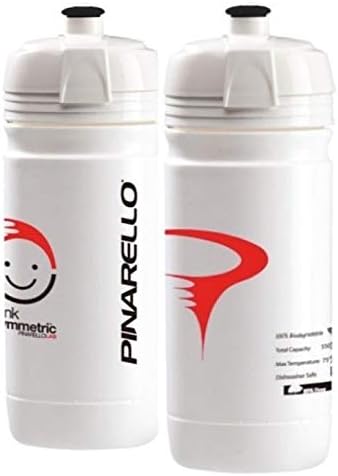 Elite Corsa Water Bottles - Think Asymmetric, White 550 mil (2 Pack)