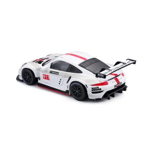 Modelo a escala 1:43 Bburago 911 RSR Blanco y Rojo miniatura 5