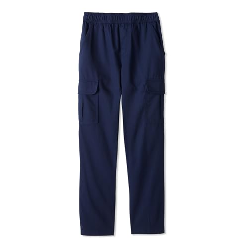 French Toast Boys' Pull-on Straight Fit Twill Cargo Pant