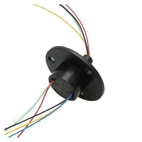 1 Piece 22mm Diameter 6 Channel Flange Slip Ring 2A Collector Ring
