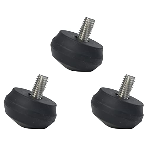 TINKTEEK 3/8 pulgadas pies de goma para trípode Jumbo tornillo de acero inoxidable 3 unidades tamaño XL Cover