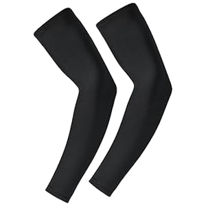 Kuuddker Ice Sleeve Sleeve Sportmouwen voor Vrouwen en Zonwering UV-Bescherming Handhoezen Ondersteuning Hardlopen Vissen Fietsen XL, Zwart, XL