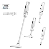 掃除機 コードレス 28000Pa強力吸引 Linkifly U5『サイクロン式&超軽量』コードレス掃除機 長時間稼働 スティッククリーナー 多種類ノズル 多機能 2WAY ハンディクリーナー ブラシレス吸引口 回転ヘッド Type-C充電式 コードレスクリーナー HEPAフィルター 多層濾過 紙パック不要 ゴミ捨て簡単 フローリング/ソファー/車に適用 一人暮らし 家庭用 PSE認証済 ホワイト