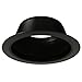 6" INCH RECESSED LIGHTING BAFFLE TRIM IN BLACK REPLACES HALO JUNO CAPRI - 75WATT