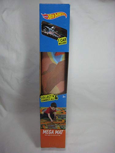 Mega Mat Construction Site with Hot Wheels Diecast Car Collect & Connect all 4