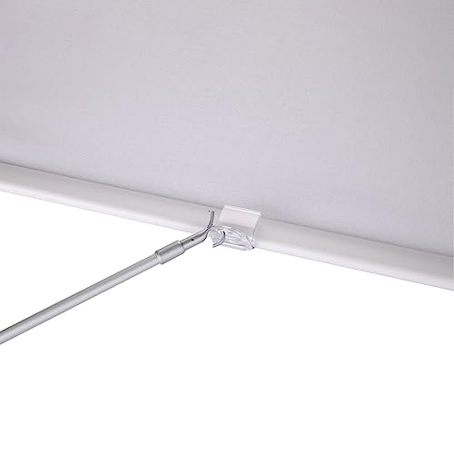 ZSTARR Tension Rod,Blinds Shads Push Pull Adjustable Rod for Cordless Window Blinds and Shades,Easy to Pull The Shades Down and Up 13.5''-23.8'' Silver