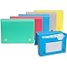 1InTheOffice Index Card Case, 3" x 5" Index Card Holder, Assorted Colors (4 Pack)