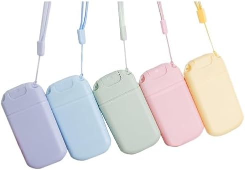 5 Pack Slim Spray Bottles Perfume Atomizer with String Refillable Empty Alcohol Hand Sanitizer Bottle Travel Portable Card Phone Design 30ML Makeup Toner Air Freshener Water Moisturizer image 4