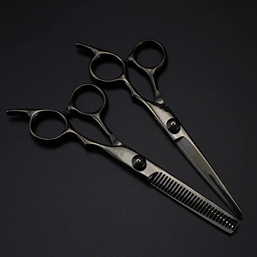 Hair Cutting, Professional 440c Steel 6inch 5 Colors Hair Set Cutting Barber Tools Haircut thinning Hairdresser (Color :)