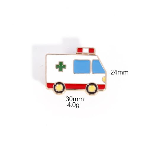Image of Nurse Stethoscope Enamel Pins Cute Brooch Pins Medicine Enamel Lapel Pin Set Badges Doctor for Nurses' Day Medical Students Gifts Hat Jacket Bag Decoration-Ambulance