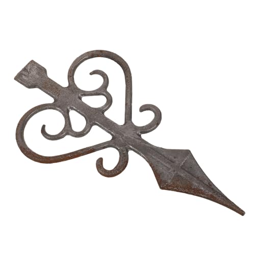 Uonlytech Décoration De Clôture Fonte Avec Pointe Pour Poteau Embout De Portail Aux Intempéries Accessoire Extérieur Durable Et