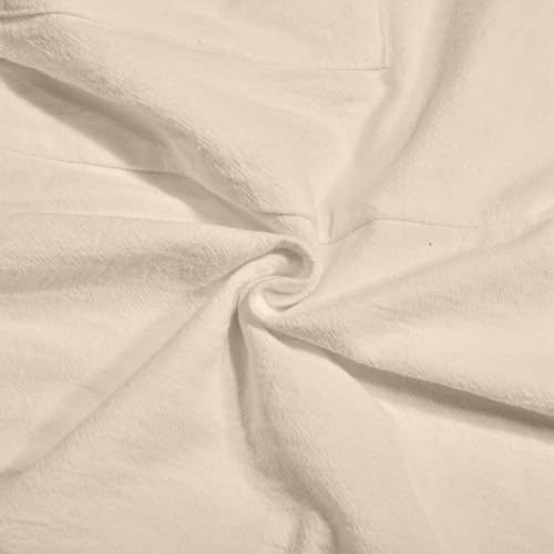 Men's Linen Capri Shorts Casual Baggy Knee Length 3/4 Pants Summer Drawstring Beach Pants Lounge with Pockets3