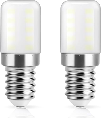 BHMAOYN E14 12V 4W=40W Blanco Frío 6000K Mini LED Bombilla de Maíz Lámparas De Bajo Voltaje Para Autocaravana,Solar,Marino Camper,Refrigerador,Máquina De Coser,Extractor,Pack De 3