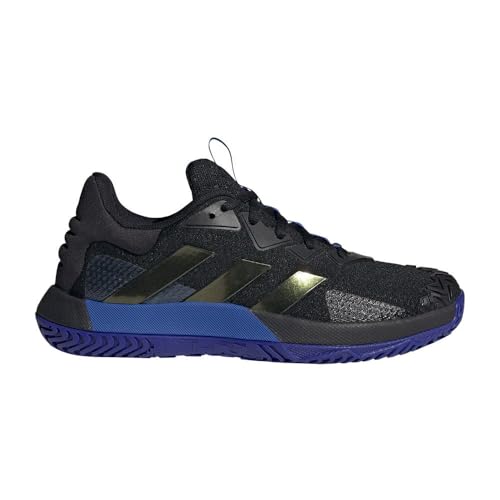 Image of Adidas Men's Solematch Control Tennis ShoesTennis Shoe, Core Black Core Black Gloss Fuchsia, 13.5 US