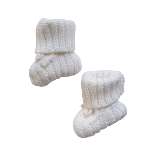 Cómodos calcetines de punto para bebé Calor Aprender a caminar zapatos para recién nacidos unisex cálido para invierno recién nacido algodón, D, Talla única