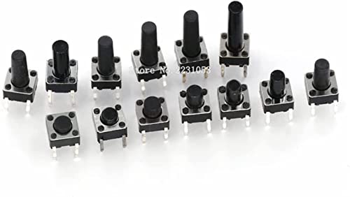 Bouton interrupteur d'alimentation 6x6x12mm mini bouton poussoir électronique micro switch 100x