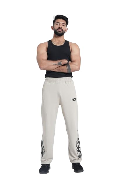 house of heroes Flames Loose Fit Track Pants for Men | Cotton Spandex Stretch Fabric | Comfortable & Breathable Lowers for Men | Casual, Gym Joggers Pant for Men Bottom Wear-picture-20