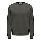 ONLY & SONS Herren Onsceres Crew Neck Noos, Beluga, M
