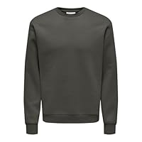 ONLY & SONS Herren Onsceres Crew Neck Noos, Beluga, M
