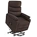 Produktbild vidaXL Massagesessel mit Aufstehhilfe Heizung TV Sessel Fernsehsessel Relaxsessel Ruhesessel Polstersessel Liegesessel Lounge Braun Stoff