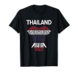 Thailand Elephant T-Shirt Thailand Souvenir Flag Shirt T-Shirt