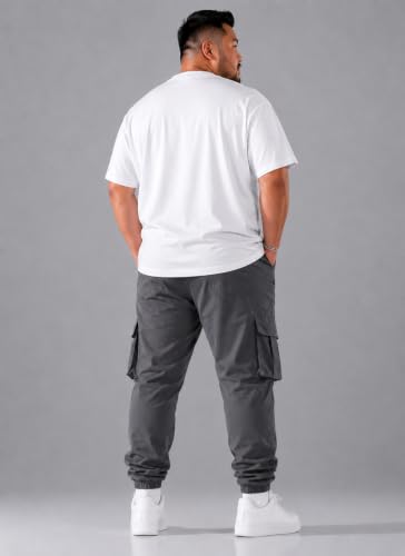 Image of INKKR Men Plus Size Cargo Pants || Plus Cargo Pants Cotton || 2XL-6XL