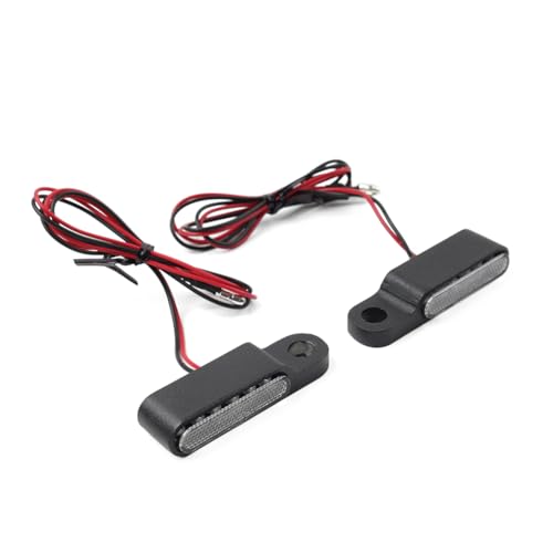 Cnfang4 Calibre: 8mm Motorcycle Running Lights Handlebar Marker Light Turn Signals 2 PCS For 12V Motorcycle with 8mm mirror stem mounting bolts Aluminium Alloy Black
